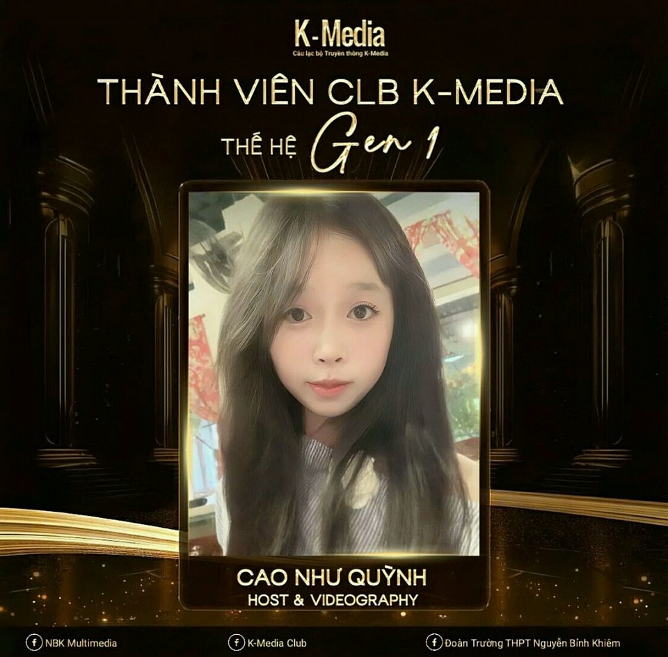 Cao Như Quỳnh - Host & Videographer